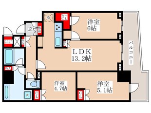 パークタワー晴海の物件間取画像